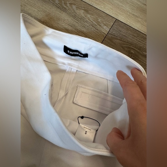 Express White High Rise Columnist Pants - Picture 2 of 3